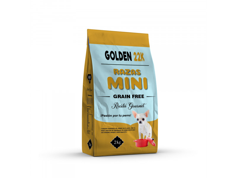 Pienso para Perros Adultos Golden 22k Razas Mini Grain Free Pienso para Perros Adultos Golden 22k Razas Mini Grain Free